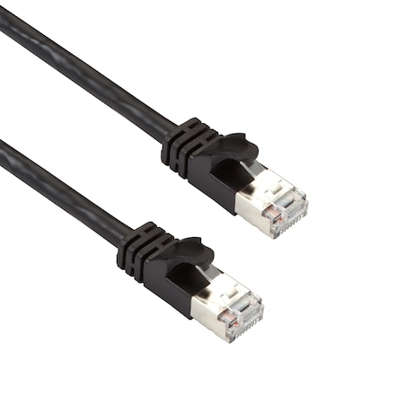 Black Box 10Ft Bk Cat6A 500-Mhz Stranded Ethernet Cable F/Utp Pvc Snagless CAT6APCS-010-BK